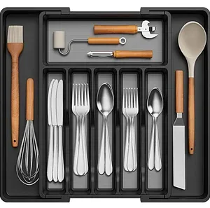 Lifewit Silverware Drawer Organizer, Expandable Utensil Tray for Kitchen